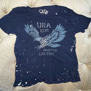 Chaser Graphic Eagle USA 1976 Navy Tee